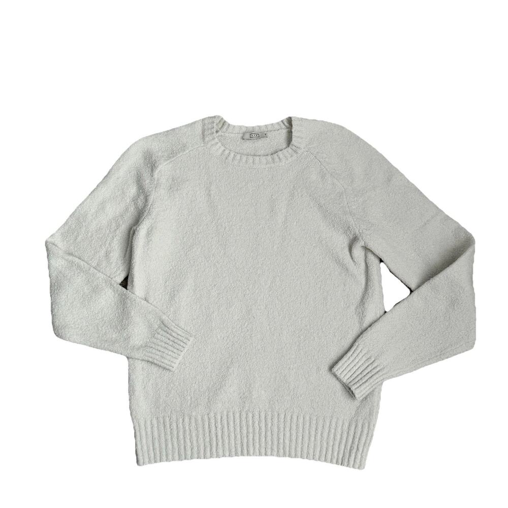 AYR Sweater Women’s X Small Off White Cream Crewneck Pullover Organic Cotton